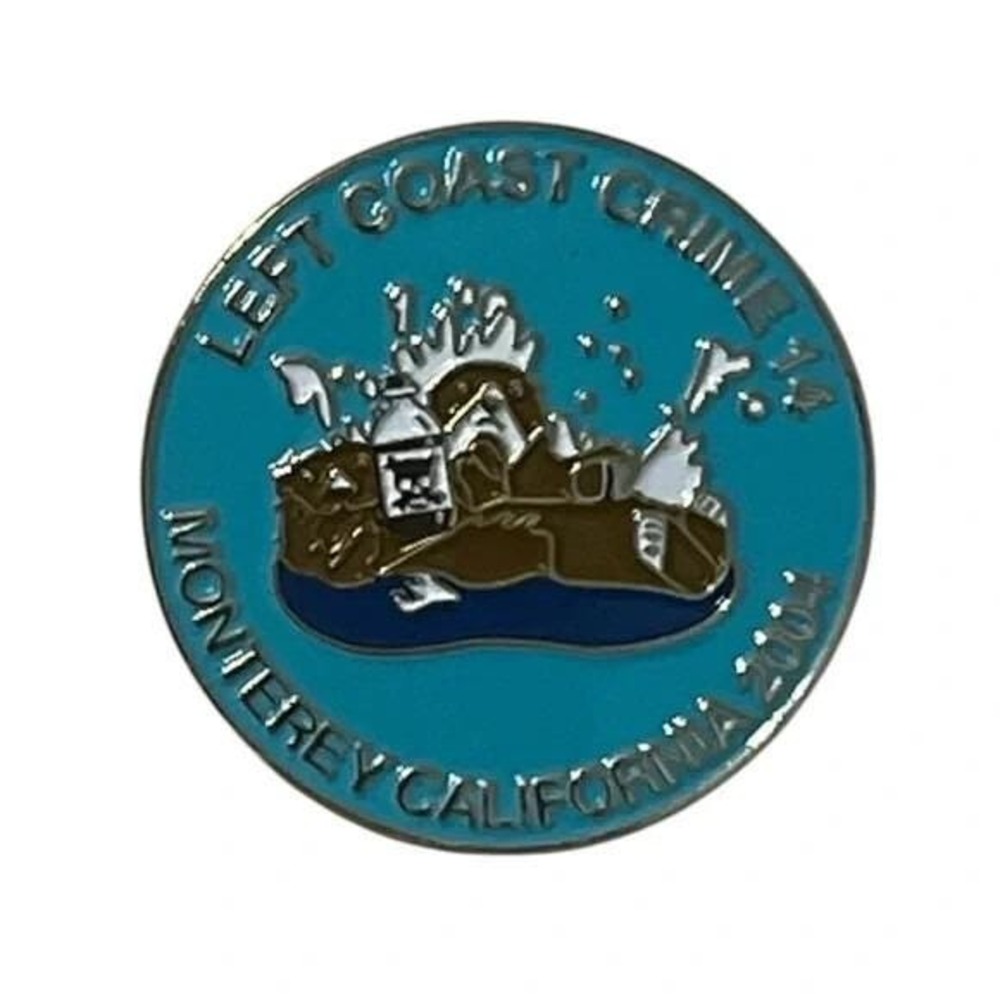 Left Coast Crime 14 Monterey California 2004 Vintage Lapel Vest Hat Pin A13